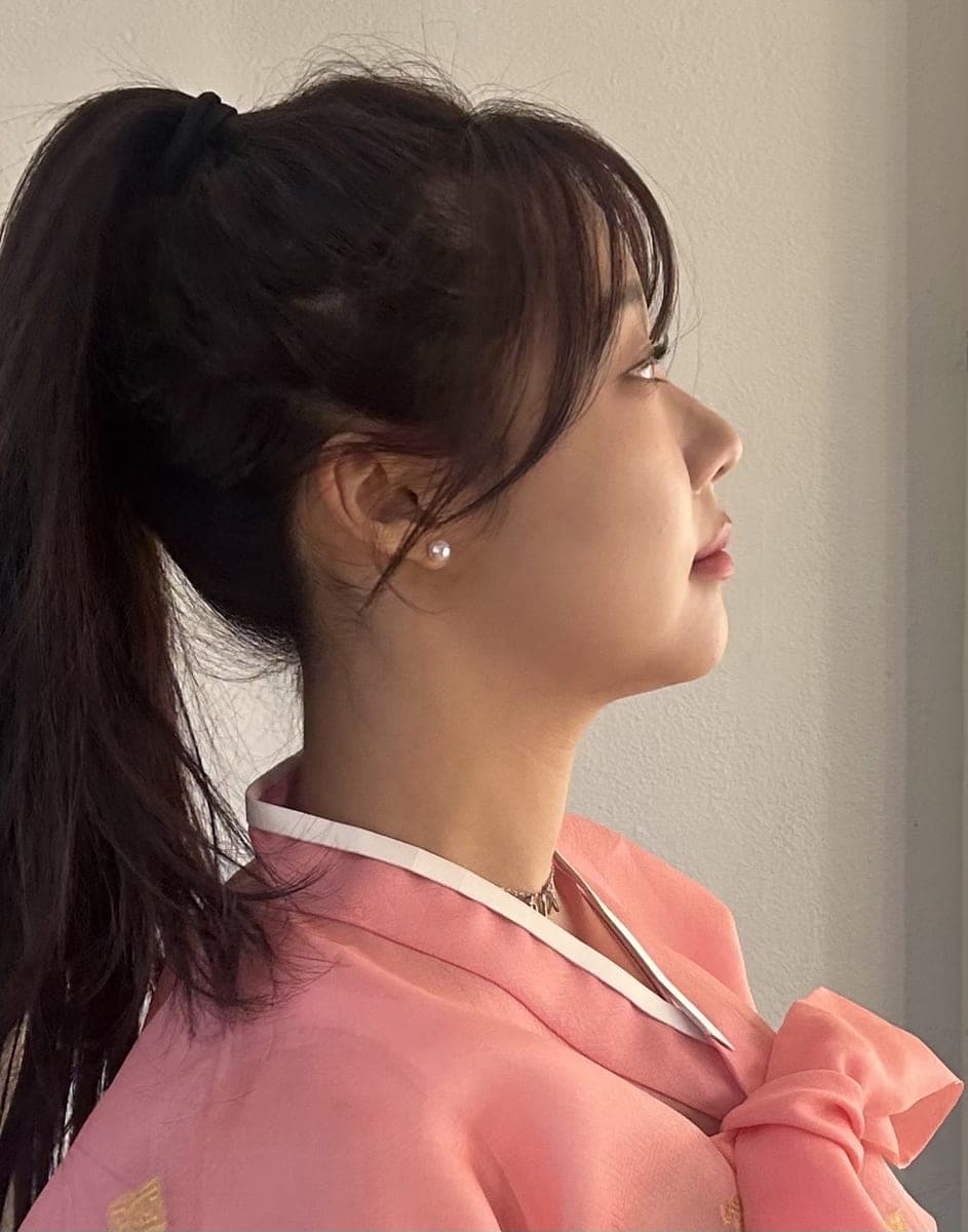 Garis batang hidung lebih lurus, ujung dengan tulang rawan sendiri
