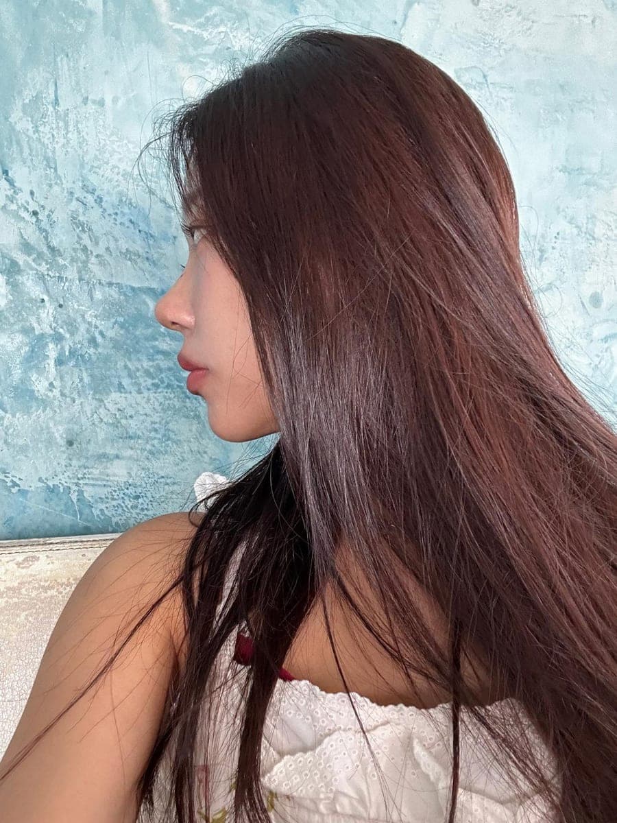 Garis batang hidung lebih lurus, ujung dengan tulang rawan sendiri